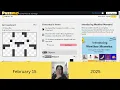 Puzzmo Crossword Dance Mix February 15 2025