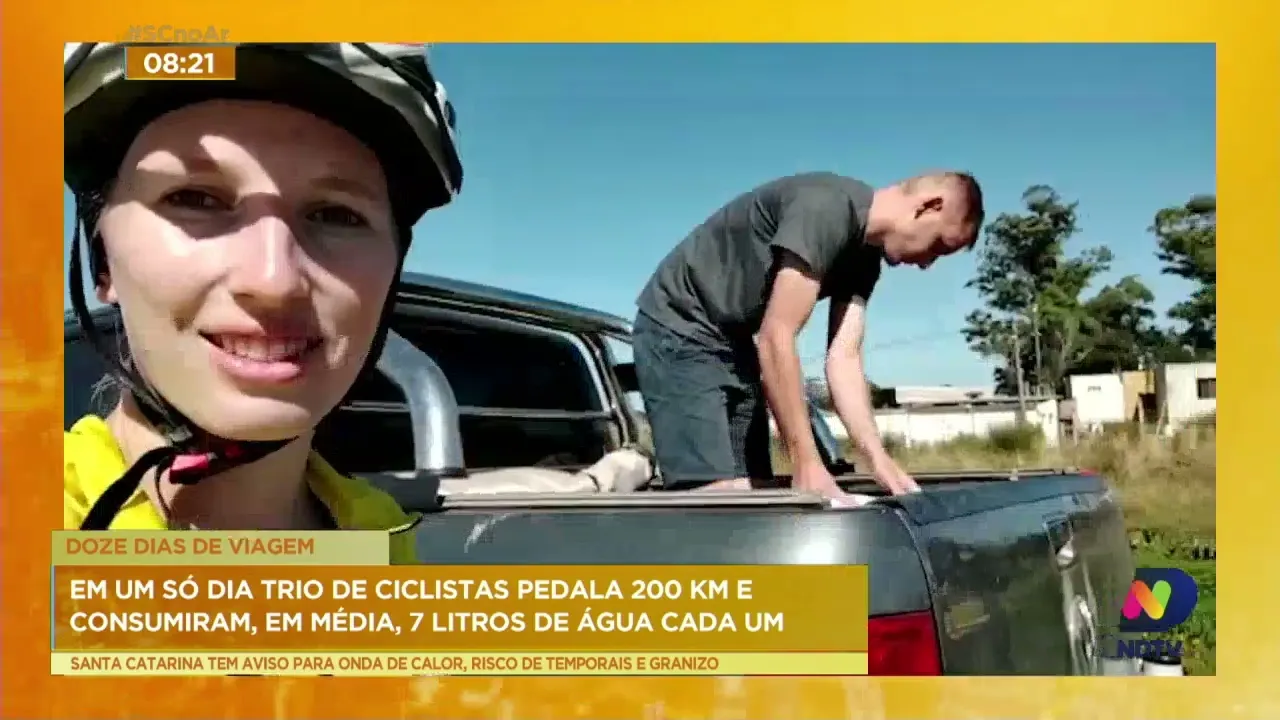Ciclistas contam a experiência de pedalar do extremo oeste de SC até o Uruguai