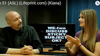 Lesson 51 ASL Lifeprint com Kiana