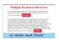 how to create a read more and read less button using html css and js