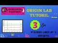 Origin Pro How to draw Stack plot - Tutorial 3 How to plot Y offset in origin