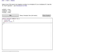 Java CodingBat Warmup-1 or35
