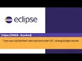 Eclipse IDE Error - resolved