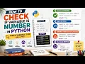 Python Check Variable Type Check if a Variable is a Number