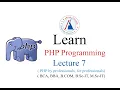 PHP Lecture 7 Array Functions sort rsort asort arsort ksort krsort array - merge explode