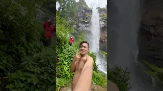 Wow Hattixahara Dolakha Amazing Waterfall #deepthami #shorts #viralvideo