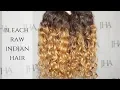Bleach curly HAIR EXTENSIONS NO DAMAGE Blonde brilliance vs Bw2 powder raw Indian curly hair