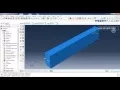 3D BEAM USING ABAQUS in case of 3D solid beam element