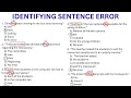 Identifying Sentence Error CSE Reviewer - 10 items