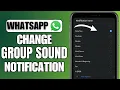 Download Lagu How To Change WhatsApp Group Notification Tone | iOS \u0026 Android 2025