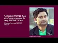 Add Data in MS SQL Table with Store procedure By Using ADODOTNET