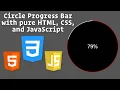 Circle Progress Bar with HTML CSS and JavaScript How to Create Progress Bar with HTML CSS JS