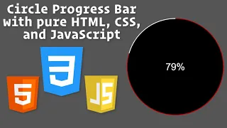 Circle Progress Bar with HTML CSS and JavaScript How to Create Progress Bar with HTML CSS JS