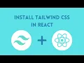 Install tailwind css with create react app Setup react project with tailwind css
