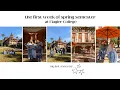 first week of spring semester at Flagler College my last semester