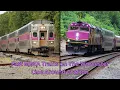Fast MBTA Trains on The Worcester Line Around Grafton