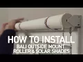 How to Install Bali Solar and Roller Shades with Continuous-Loop Lift - Outside Mount