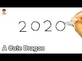 How To Draw A Cute Dragon From 2020 How To Draw A Cute Dragon Easy Easy Drawing