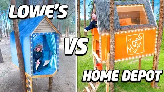 Lowe s VS Home Depot Survival Treehouses