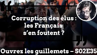 Usul. Corruption des élus: les Français s’en foutent?