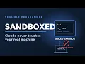 How claude uses a sandbox for running commands