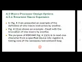 Macro processor design option