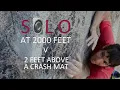 Alex Honnold soloing Freerider Boulder Problem - Rock Plastic Split Screen