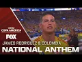 James Rodriguez Colombia sing national anthem before Copa America final