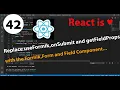 42 - Replace useFormik onSubmit and getFieldProps with the Formik Form and Field Component in React