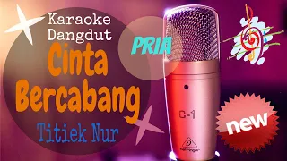 Download Karaoke Cinta Bercabang - Titiek Nur - Nada Pria (Karaoke Dangdut Lirik Tanpa Vocal) MP3