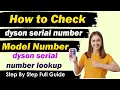 How to Find Dyson Product Serial Number Dyson Product Model Number dyson check model number