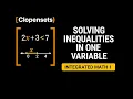 Solving Linear Inequalities Integrated Math 1 2026 Update