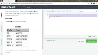 WEATHER OBSERVATION 13 SQL HACKER RANK