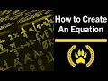 How to Create Your Own Algebraic Equations