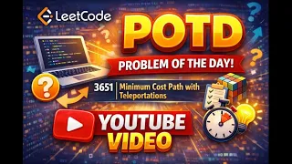 LEETCODE - 3651 Minimum Cost Path with Teleportations POTD 2026 JAVA