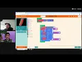 Working on making a mouse game in MakeCode Arcade