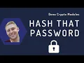Hash that password Deno crypto modules - Codercise