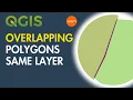 QGIS - How to correct the geometry of overlapping polygons in the same layer