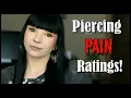 My Piercing PAIN Ratings All 27 of Them