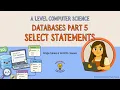 A Level Computer Science - Databases 5