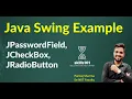 JPasswordField JCheckBox JRadioButton in Java Swing with Example Hindi