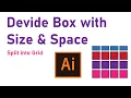 How to Split and Divide Shapes in Adobe Illustrator I Split into grid I Box equally divide