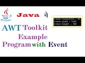 AWT Toolkit Example Program in Java