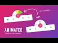 Animated Tab Bar Navigation using CSS Javascript