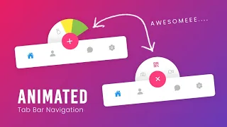 Animated Tab Bar Navigation using CSS Javascript
