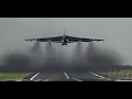 B-52 Stratofortress US strategic bomber Take Off RAF Fairford England USAF