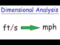 Dimensional Analysis