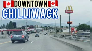 Drive Through Downtown Chilliwack BC Canada