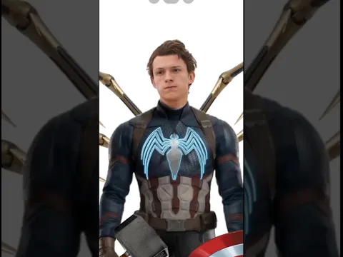 Captain America + Spider man = π±π€― || Fusion art || #shorts #youtubeshorts