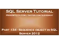 Sequence object in SQL Server 2012